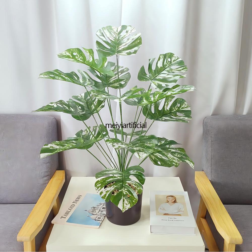 artificial monstera deliciosa plant realistic nordic style decor artificial monstera deliciosa plant realistic nordic style decor