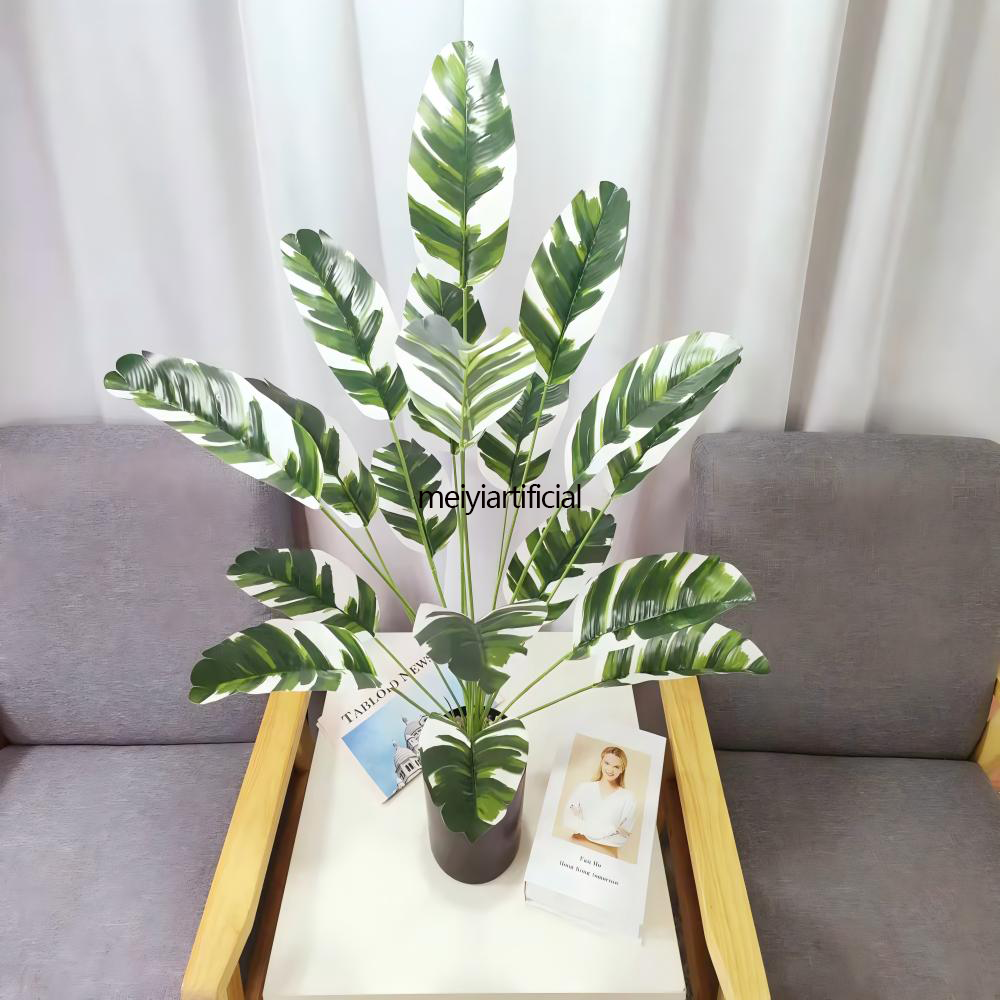 65cm/82cm Artificial Bird of Paradise & Banana Tree With Built-in Adjustable Steel Wire - Realistic Faux Traveler's Palm for Home, Office, Hotel & Cafe Decor 65cm/82cm Artificial Bird of Paradise & Banana Tree With Built-in Adjustable Steel Wire - Realistic Faux Traveler's Palm for Home, Office, Hotel & Cafe Decor