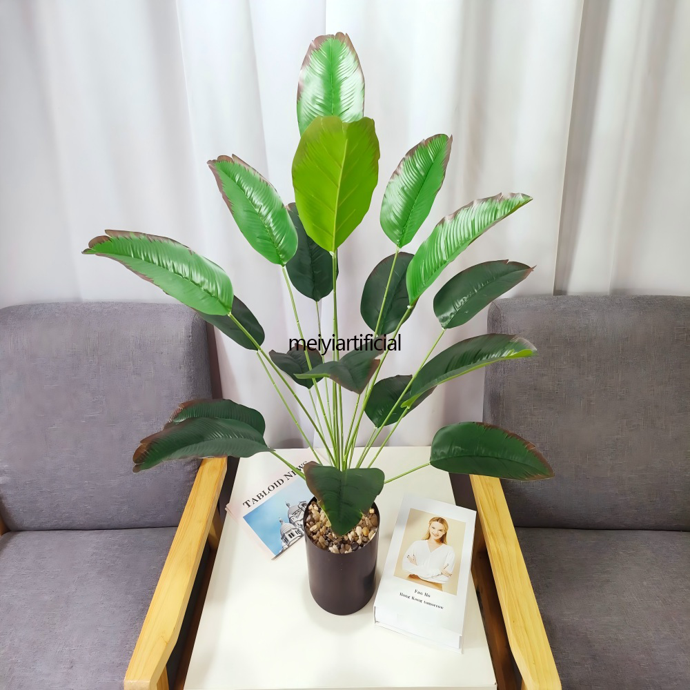 65cm/82cm Artificial Bird of Paradise & Banana Tree With Built-in Adjustable Steel Wire - Realistic Faux Traveler's Palm for Home, Office, Hotel & Cafe Decor 65cm/82cm Artificial Bird of Paradise & Banana Tree With Built-in Adjustable Steel Wire - Realistic Faux Traveler's Palm for Home, Office, Hotel & Cafe Decor