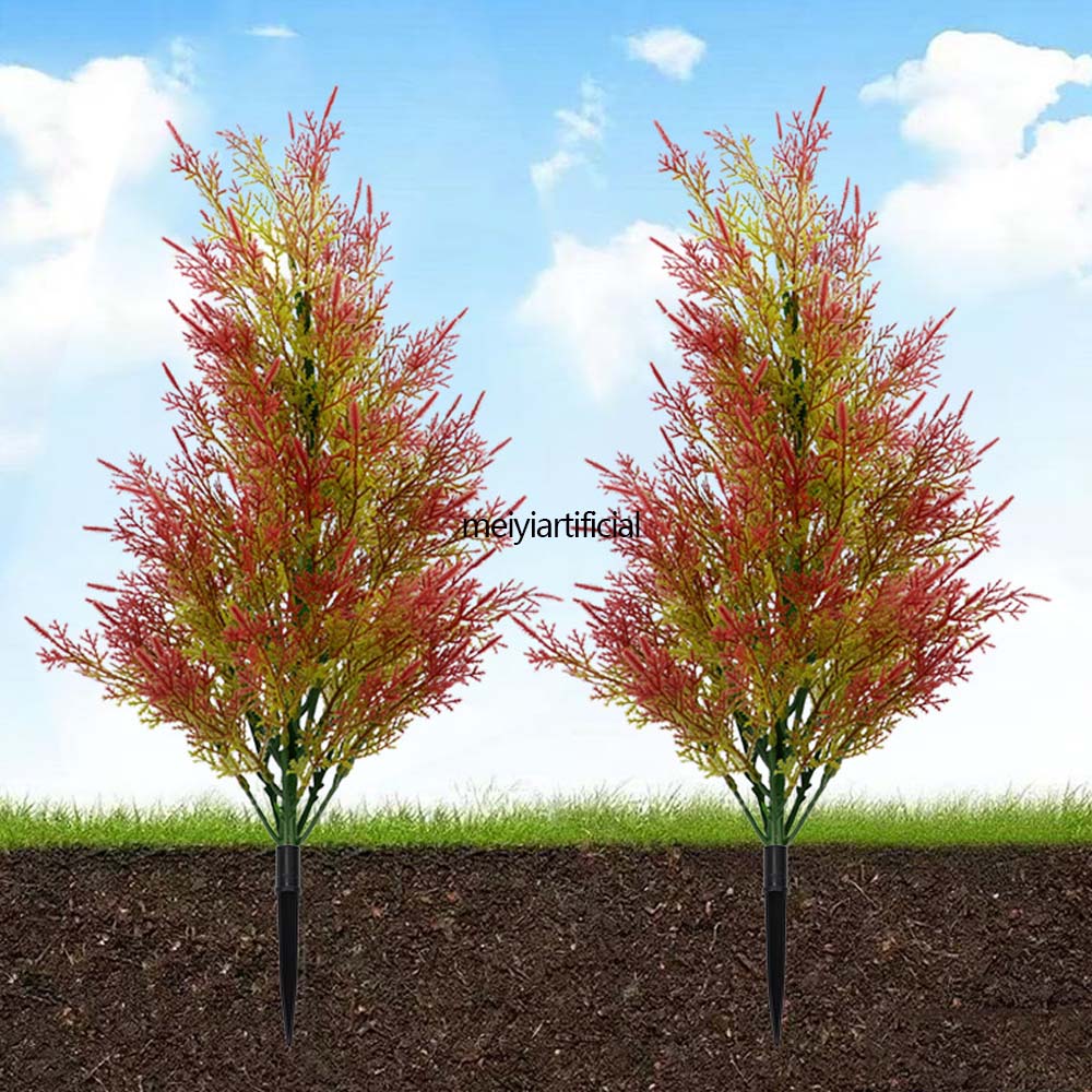 Artificial Christmas Cypress Topiary Pine Tree, Artificial Green Plant Potted Plant, Artificial Pine and Cypress Leaf Greenery Decoration Ornament, Outd oor Faux Shrubs with UV Resistant, Lasting Evergreen Bushes Push in Ground Plants for Front Porch (No Ground Spike Version 45cm /17.71 Inch) (Ground Spike Version 53cm / 20.86 Inch ) Artificial Christmas Cypress Topiary Pine Tree, Artificial Green Plant Potted Plant, Artificial Pine and Cypress Leaf Greenery Decoration Ornament, Outd oor Faux Shrubs with UV Resistant, Lasting Evergreen Bushes Push in Ground Plants for Front Porch (No Ground Spike Version 45cm /17.71 Inch) (Ground Spike Version 53cm / 20.86 Inch )