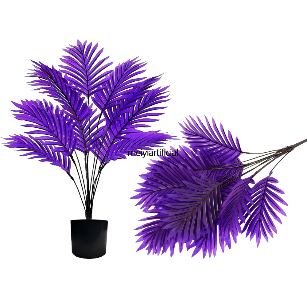 artificial purple areca palm bonsai for halloween decoration wholesale artificial purple areca palm bonsai for halloween decoration wholesale