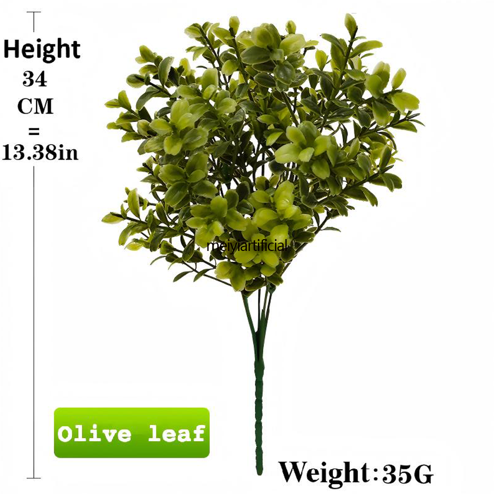 artificial simulated olive leaves 34cm realistic faux greenery stem artificial simulated olive leaves 34cm realistic faux greenery stem