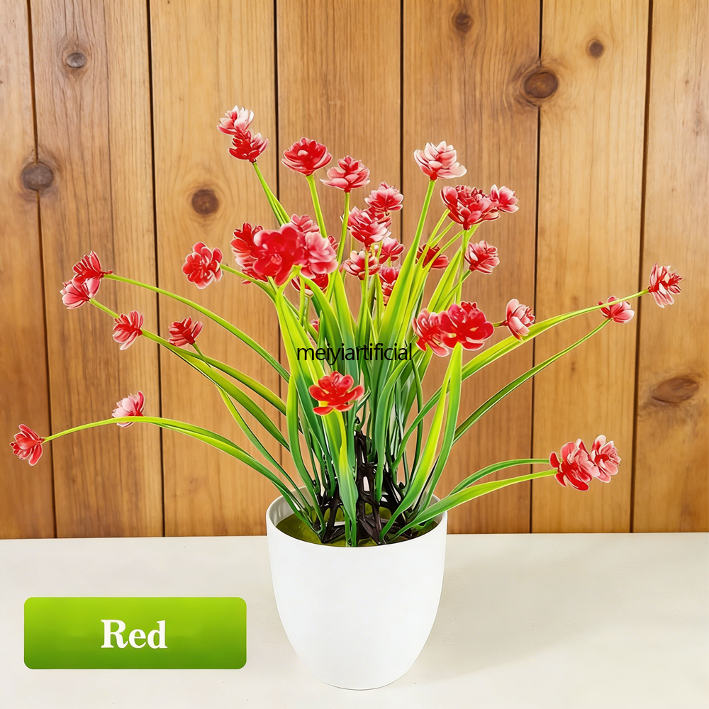 31cm artificial grass with plastic flowers for living room decor 31cm artificial grass with plastic flowers for living room decor