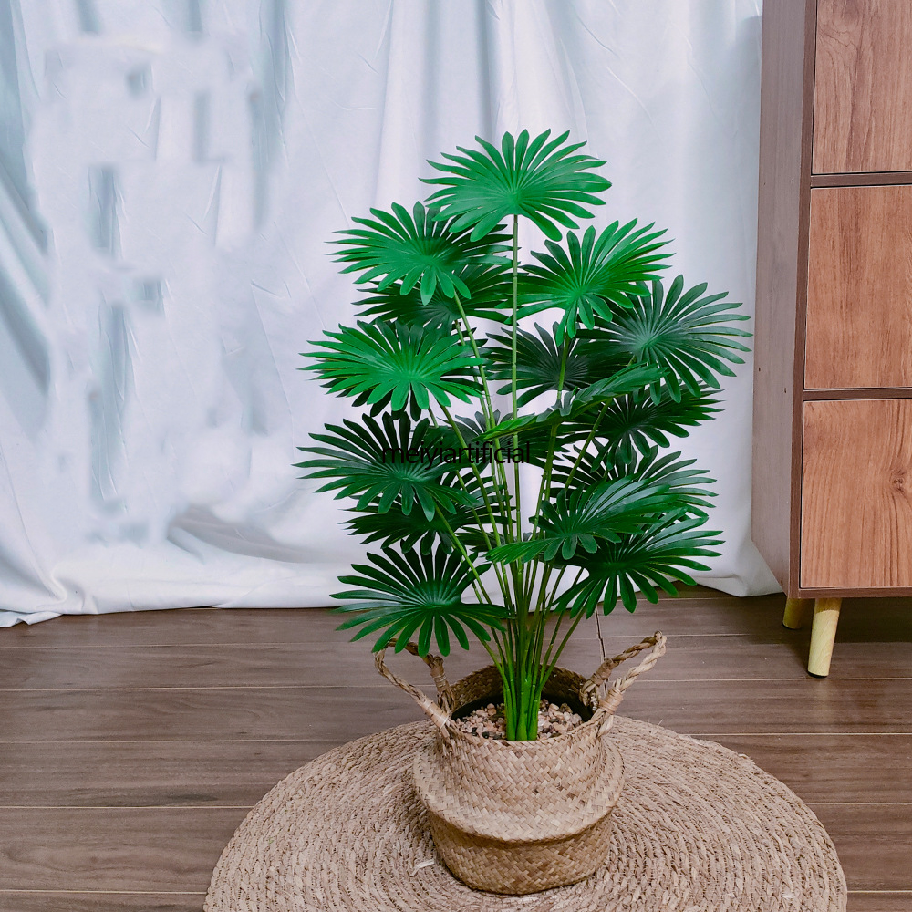 组 4 Faux Palm Tree (70cm/80cm) Artificial With Built-in Adjustable Wire - Real Bark Design, Large Floor Potted Plant for Living Room & Garden - Image 6