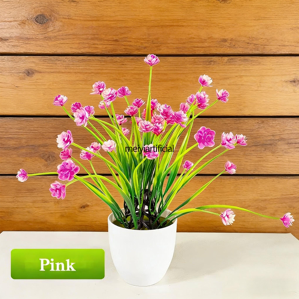 31cm artificial grass with plastic flowers for living room decor 31cm artificial grass with plastic flowers for living room decor