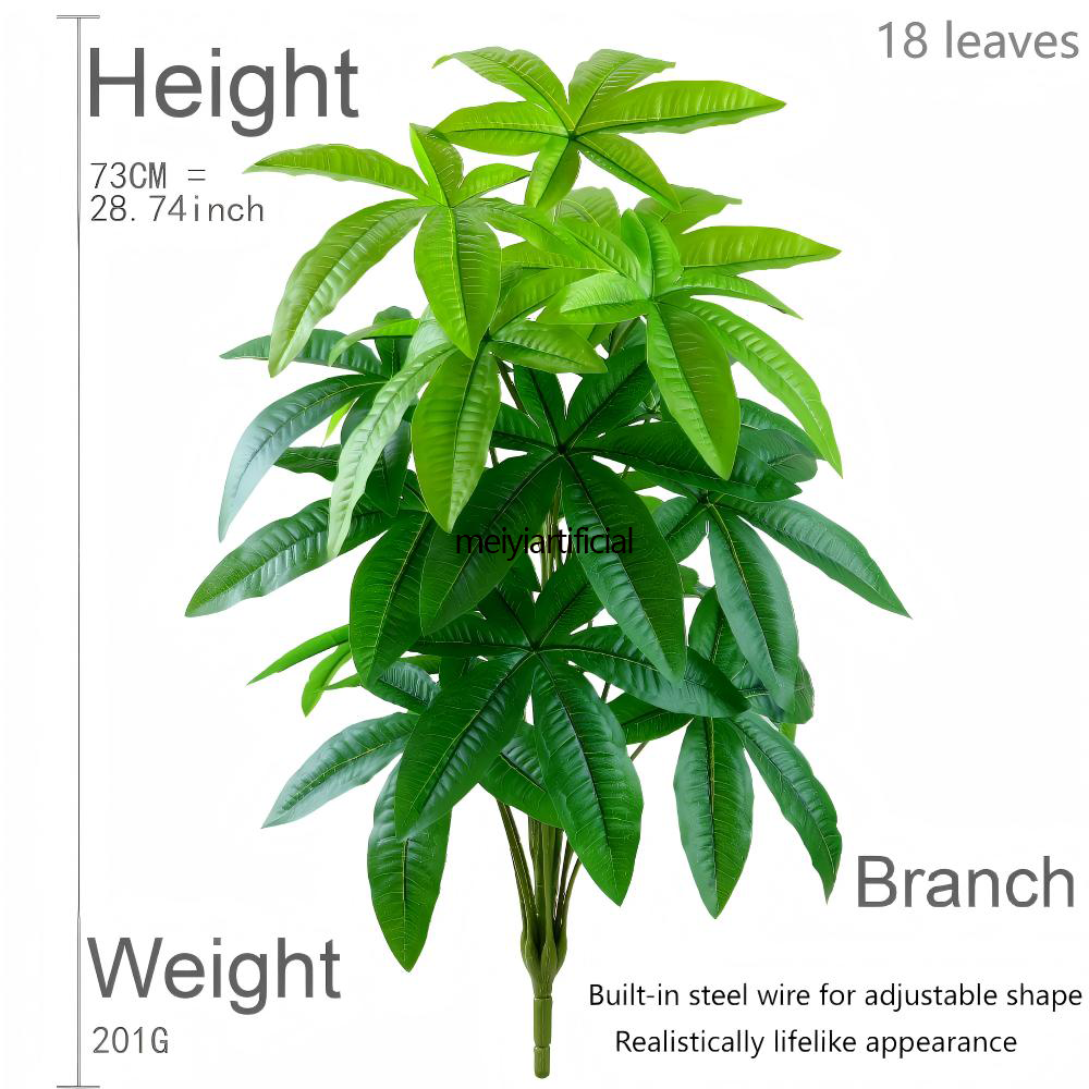 Artificial Pachira Aquatica Money Tree (57cm/73cm/82cm) - Realistic Faux Guiana Chestnut Plant With Built-in Adjustable Steel Wire for Fortune Symbol, Home & Office Decor Artificial Pachira Aquatica Money Tree (57cm/73cm/82cm) - Realistic Faux Guiana Chestnut Plant With Built-in Adjustable Steel Wire for Fortune Symbol, Home & Office Decor