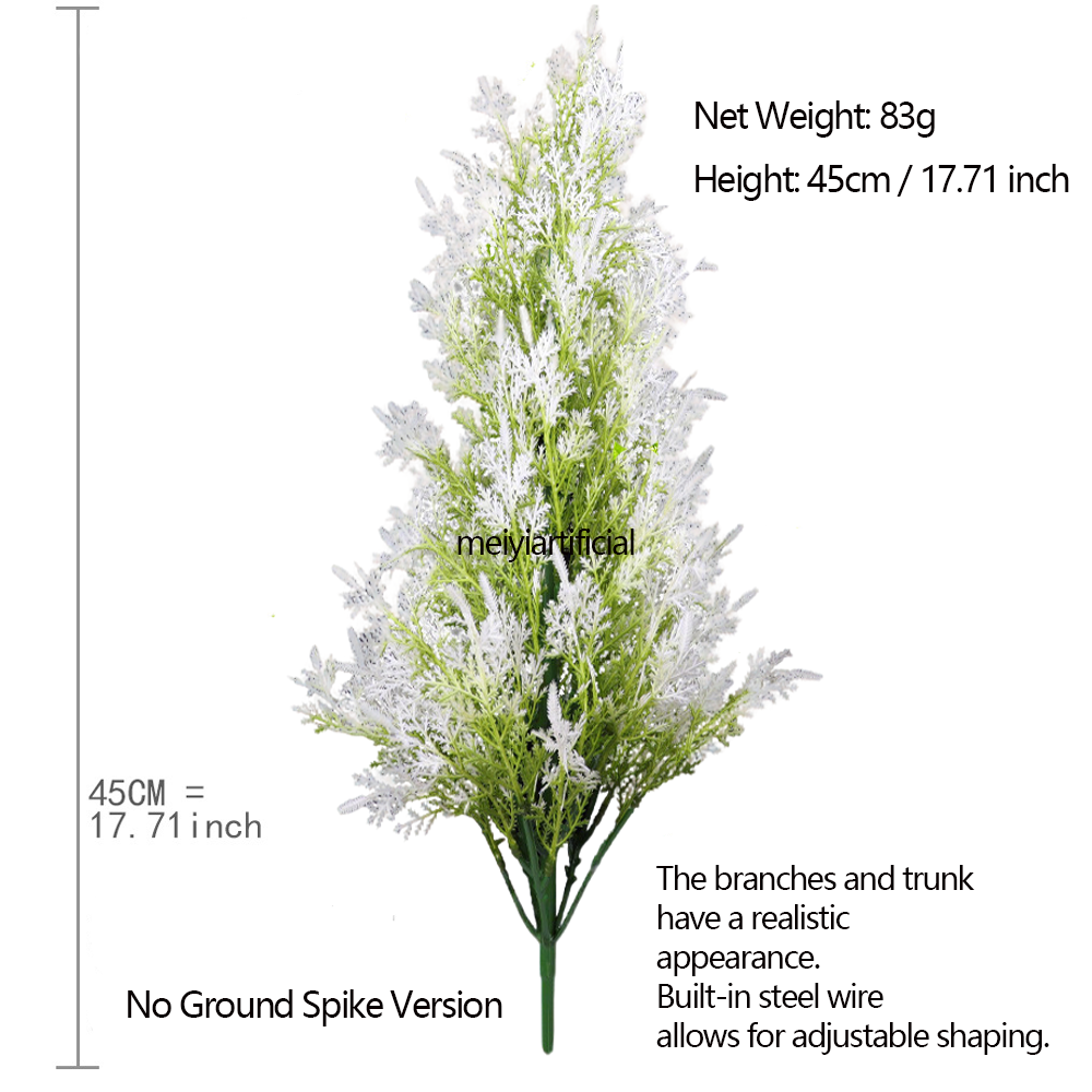 Artificial Christmas Cypress Topiary Pine Tree, Artificial Green Plant Potted Plant, Artificial Pine and Cypress Leaf Greenery Decoration Ornament, Outd oor Faux Shrubs with UV Resistant, Lasting Evergreen Bushes Push in Ground Plants for Front Porch (No Ground Spike Version 45cm /17.71 Inch) (Ground Spike Version 53cm / 20.86 Inch ) Artificial Christmas Cypress Topiary Pine Tree, Artificial Green Plant Potted Plant, Artificial Pine and Cypress Leaf Greenery Decoration Ornament, Outd oor Faux Shrubs with UV Resistant, Lasting Evergreen Bushes Push in Ground Plants for Front Porch (No Ground Spike Version 45cm /17.71 Inch) (Ground Spike Version 53cm / 20.86 Inch )