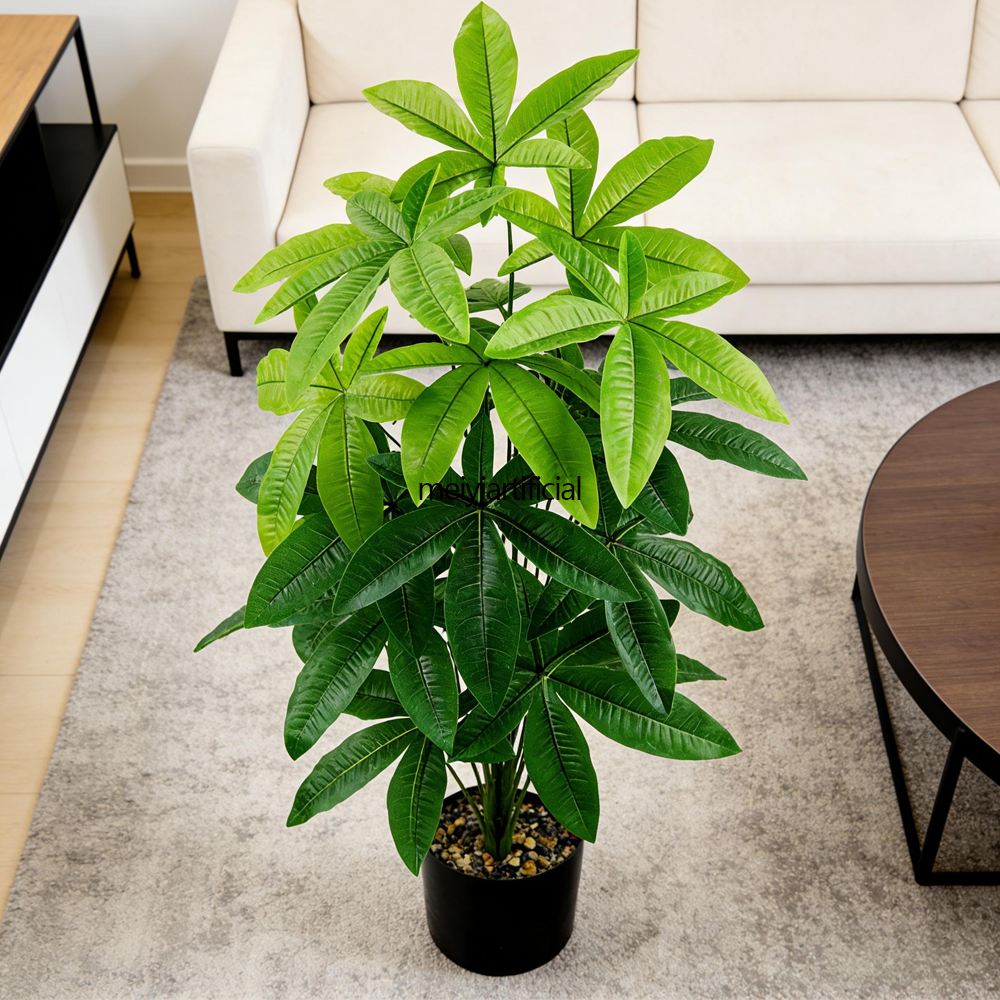 Artificial Pachira Aquatica Money Tree (57cm/73cm/82cm) - Realistic Faux Guiana Chestnut Plant With Built-in Adjustable Steel Wire for Fortune Symbol, Home & Office Decor Artificial Pachira Aquatica Money Tree (57cm/73cm/82cm) - Realistic Faux Guiana Chestnut Plant With Built-in Adjustable Steel Wire for Fortune Symbol, Home & Office Decor