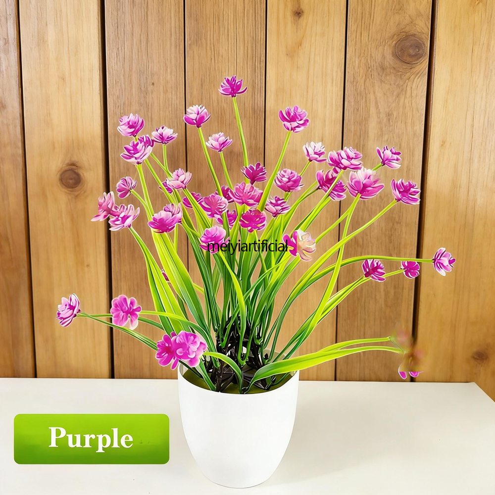 31cm artificial grass with plastic flowers for living room decor 31cm artificial grass with plastic flowers for living room decor