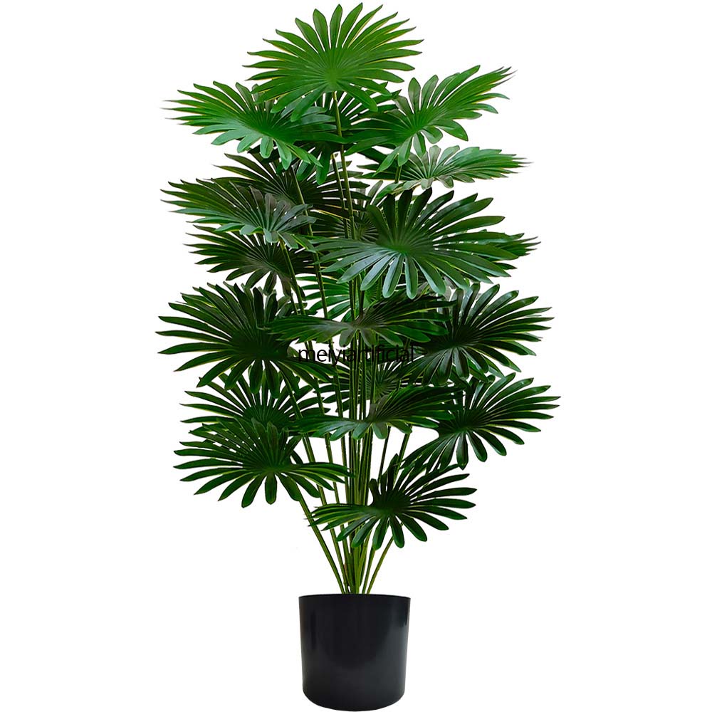 组 6 Faux Palm Tree (70cm/80cm) Artificial With Built-in Adjustable Wire - Real Bark Design, Large Floor Potted Plant for Living Room & Garden - Image 2