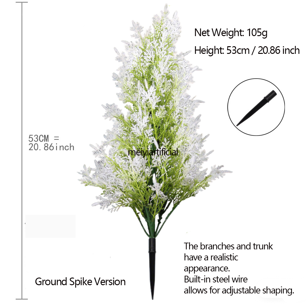 Artificial Christmas Cypress Topiary Pine Tree, Artificial Green Plant Potted Plant, Artificial Pine and Cypress Leaf Greenery Decoration Ornament, Outd oor Faux Shrubs with UV Resistant, Lasting Evergreen Bushes Push in Ground Plants for Front Porch (No Ground Spike Version 45cm /17.71 Inch) (Ground Spike Version 53cm / 20.86 Inch ) Artificial Christmas Cypress Topiary Pine Tree, Artificial Green Plant Potted Plant, Artificial Pine and Cypress Leaf Greenery Decoration Ornament, Outd oor Faux Shrubs with UV Resistant, Lasting Evergreen Bushes Push in Ground Plants for Front Porch (No Ground Spike Version 45cm /17.71 Inch) (Ground Spike Version 53cm / 20.86 Inch )