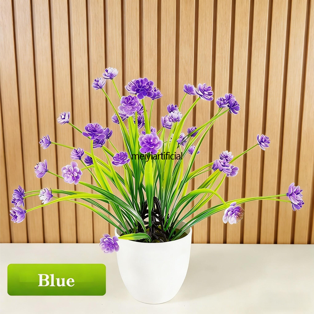 31cm artificial grass with plastic flowers for living room decor 31cm artificial grass with plastic flowers for living room decor