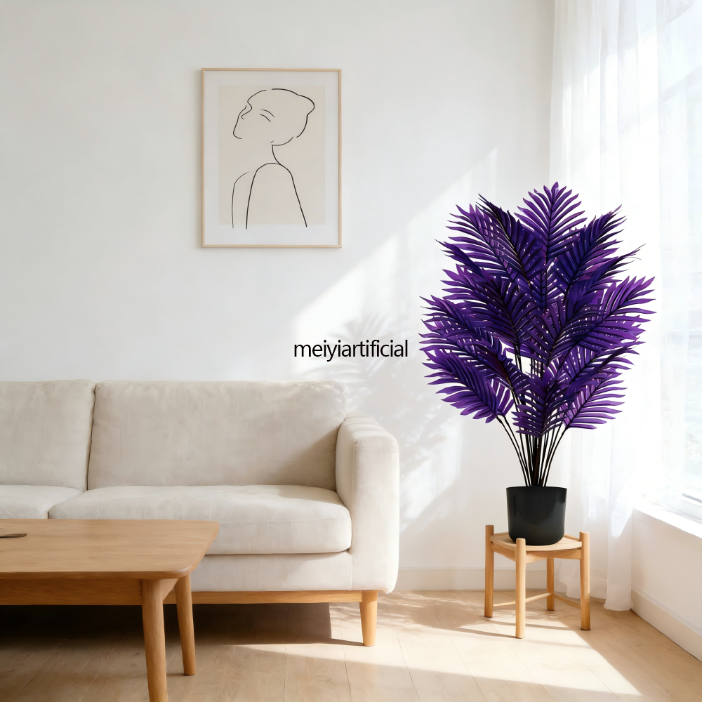 artificial purple areca palm bonsai for halloween decoration wholesale artificial purple areca palm bonsai for halloween decoration wholesale
