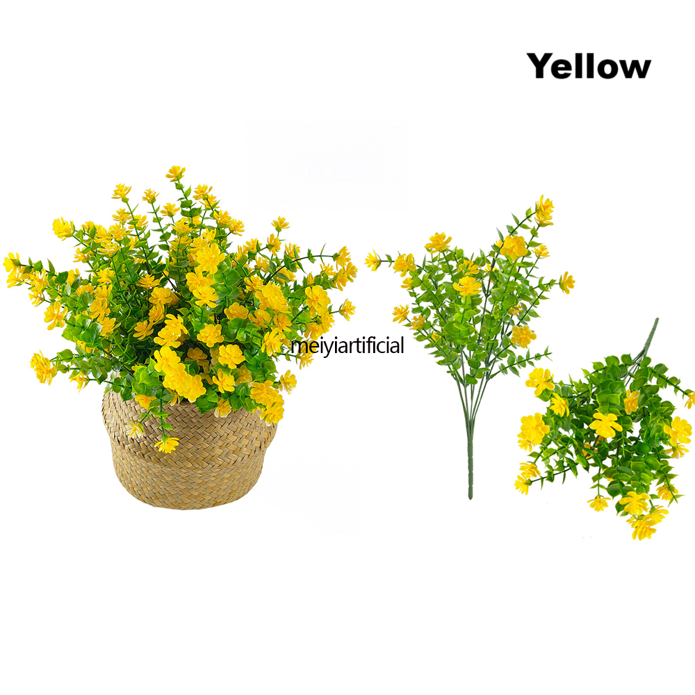 UV Resistant Faux Camellia & Seven-forked Eucalyptus - Realistic Artificial Flowers for Landscaping, Hotel, and Indoor Decor UV Resistant Faux Camellia & Seven-forked Eucalyptus - Realistic Artificial Flowers for Landscaping, Hotel, and Indoor Decor