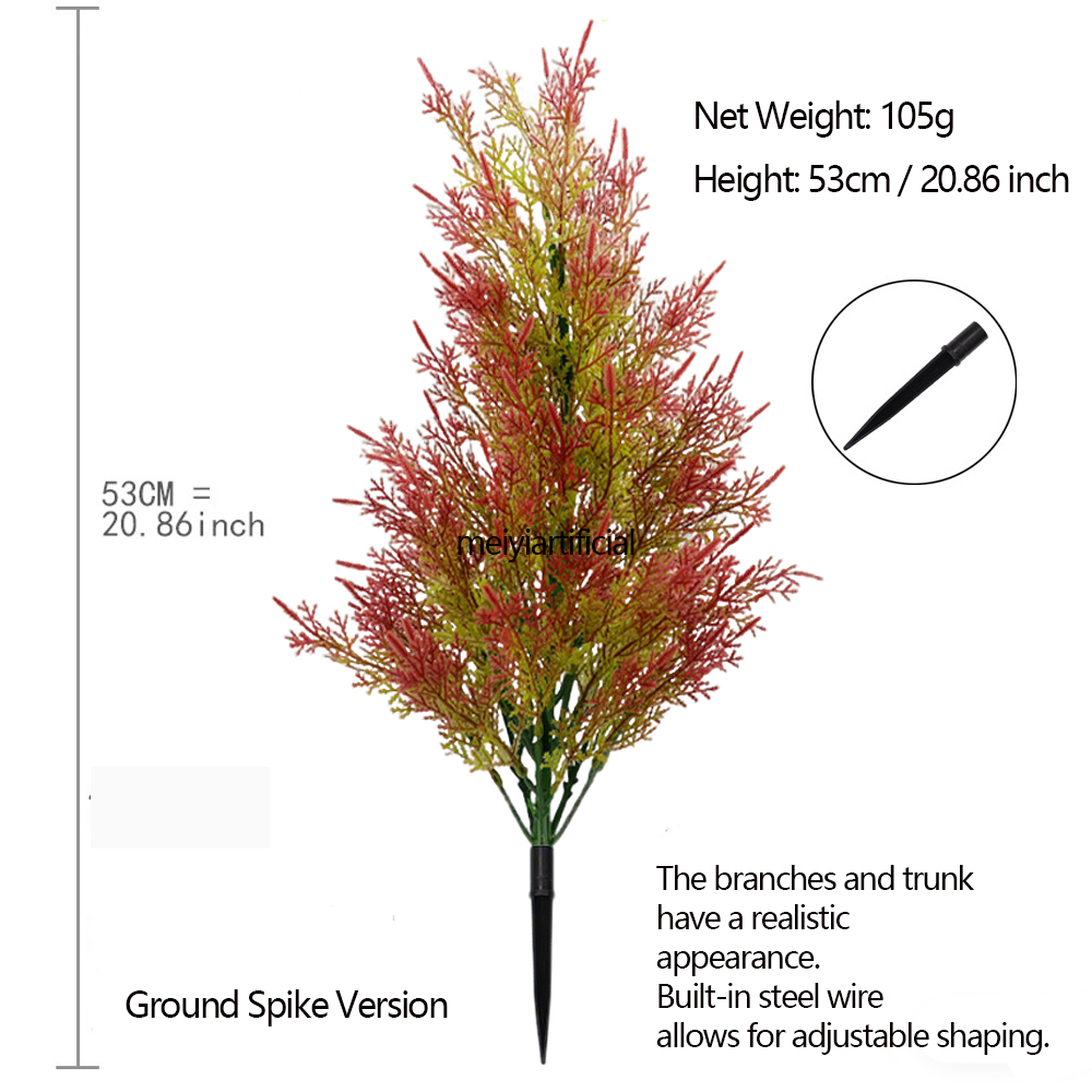 Artificial Christmas Cypress Topiary Pine Tree, Artificial Green Plant Potted Plant, Artificial Pine and Cypress Leaf Greenery Decoration Ornament, Outd oor Faux Shrubs with UV Resistant, Lasting Evergreen Bushes Push in Ground Plants for Front Porch (No Ground Spike Version 45cm /17.71 Inch) (Ground Spike Version 53cm / 20.86 Inch ) Artificial Christmas Cypress Topiary Pine Tree, Artificial Green Plant Potted Plant, Artificial Pine and Cypress Leaf Greenery Decoration Ornament, Outd oor Faux Shrubs with UV Resistant, Lasting Evergreen Bushes Push in Ground Plants for Front Porch (No Ground Spike Version 45cm /17.71 Inch) (Ground Spike Version 53cm / 20.86 Inch )