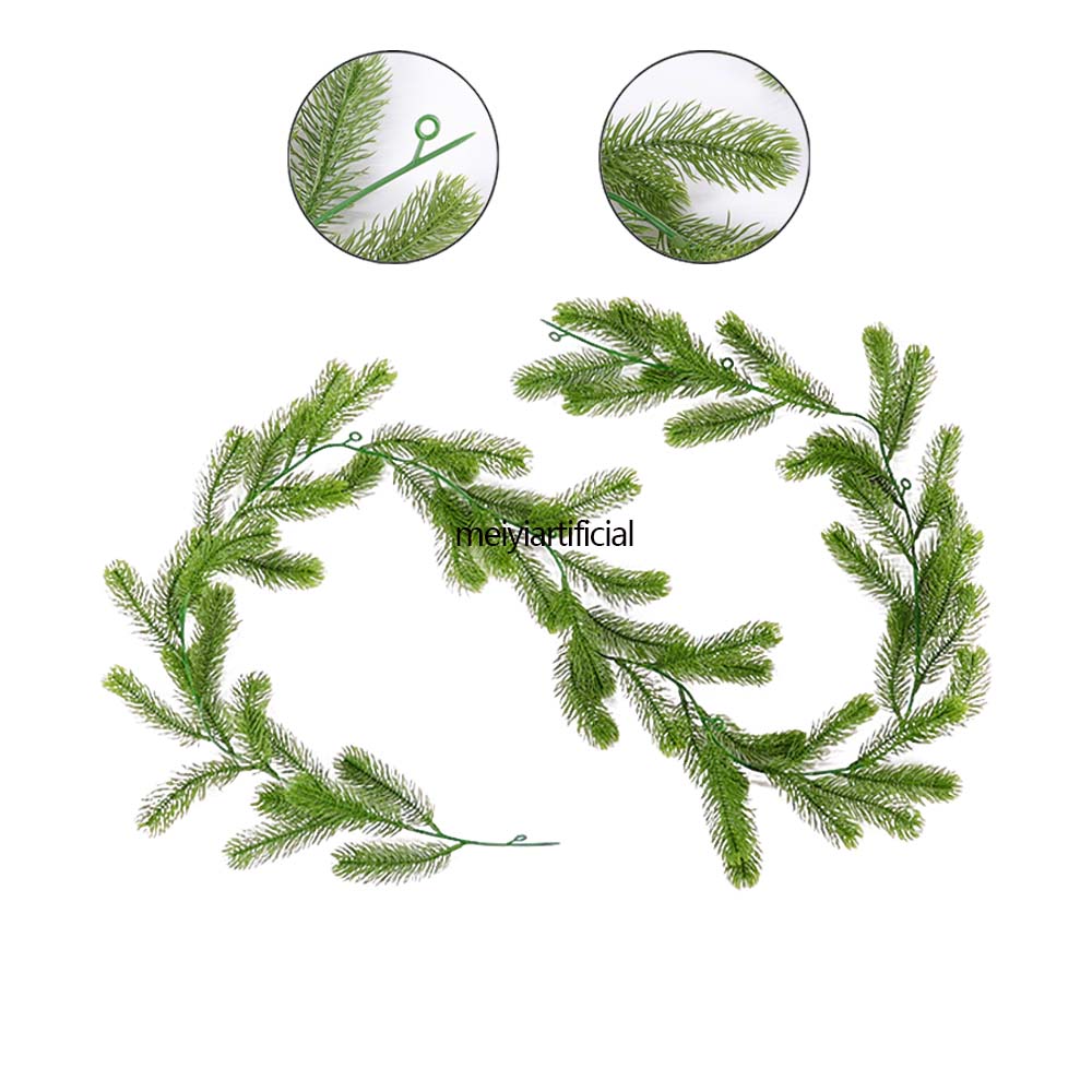 180cm / 70.86 Inch Artificial Christmas Greenery Pine Needle Vine Norfolk Pine Garlands, Encrypted Christmas Artificial Vine Home Decoration Artificial Pine Needle For Fireplace, Dining Table, Stair Railings, Railings, Fences, Walls, Door, Windows, Arch, and Arches 180cm / 70.86 Inch Artificial Christmas Greenery Pine Needle Vine Norfolk Pine Garlands, Encrypted Christmas Artificial Vine Home Decoration Artificial Pine Needle For Fireplace, Dining Table, Stair Railings, Railings, Fences, Walls, Door, Windows, Arch, and Arches