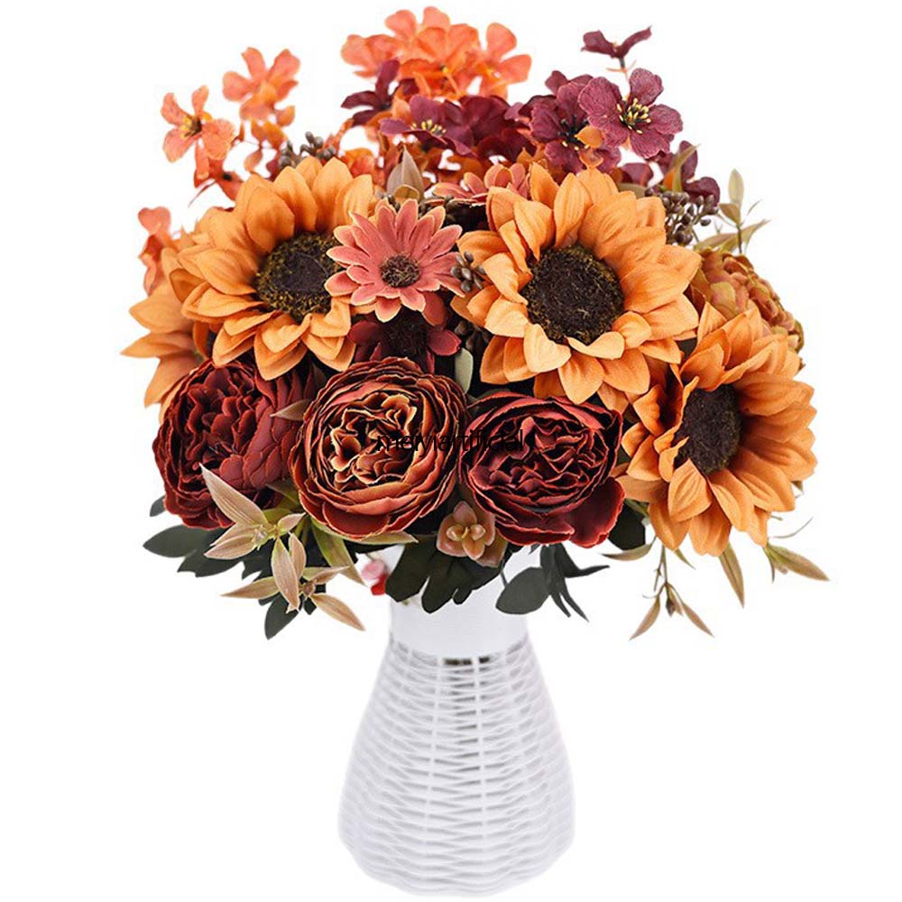 31cm artificial sunflower bouquets for diy and wedding decor 31cm artificial sunflower bouquets for diy and wedding decor