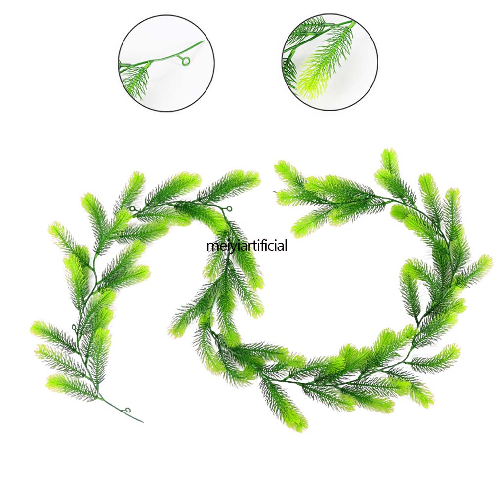 180cm / 70.86 Inch Artificial Christmas Greenery Pine Needle Vine Norfolk Pine Garlands, Encrypted Christmas Artificial Vine Home Decoration Artificial Pine Needle For Fireplace, Dining Table, Stair Railings, Railings, Fences, Walls, Door, Windows, Arch, and Arches 180cm / 70.86 Inch Artificial Christmas Greenery Pine Needle Vine Norfolk Pine Garlands, Encrypted Christmas Artificial Vine Home Decoration Artificial Pine Needle For Fireplace, Dining Table, Stair Railings, Railings, Fences, Walls, Door, Windows, Arch, and Arches