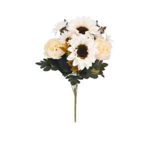 31cm artificial sunflower bouquets for diy and wedding decor (复制)