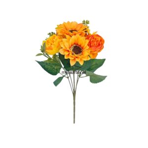 31cm artificial sunflower bouquets for diy and wedding decor (复制)