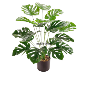 artificial monstera deliciosa plant realistic nordic style decor
