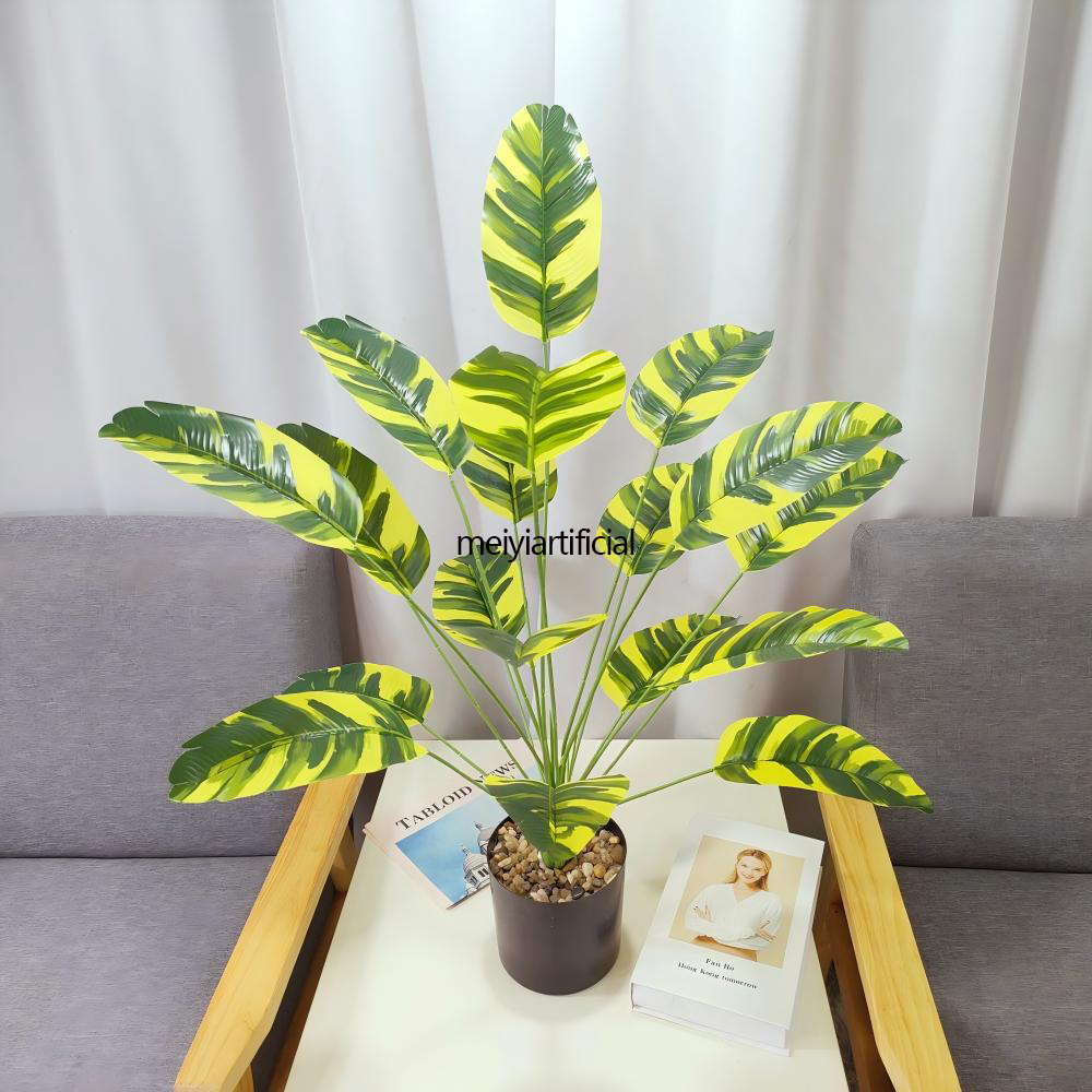 65cm/82cm Artificial Bird of Paradise & Banana Tree With Built-in Adjustable Steel Wire - Realistic Faux Traveler's Palm for Home, Office, Hotel & Cafe Decor 65cm/82cm Artificial Bird of Paradise & Banana Tree With Built-in Adjustable Steel Wire - Realistic Faux Traveler's Palm for Home, Office, Hotel & Cafe Decor