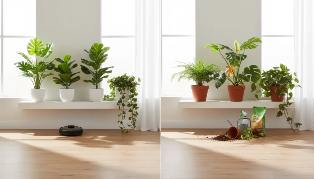 reasons for disliking live plants vs artificial pl 1