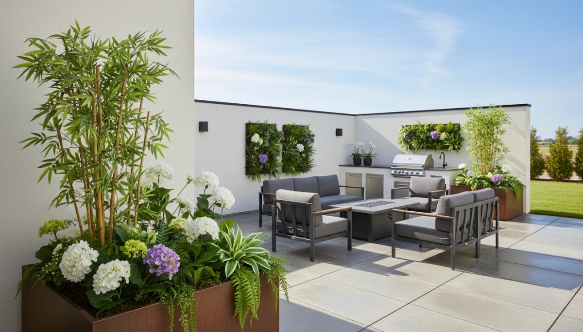 waterproof outdoor artificial plants features