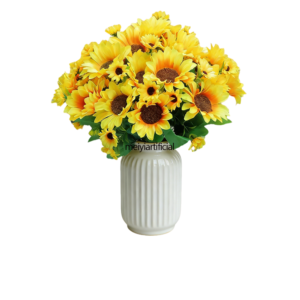 35cm / 13.78 inch artificial sunflower bouquets for diy and wedding decor