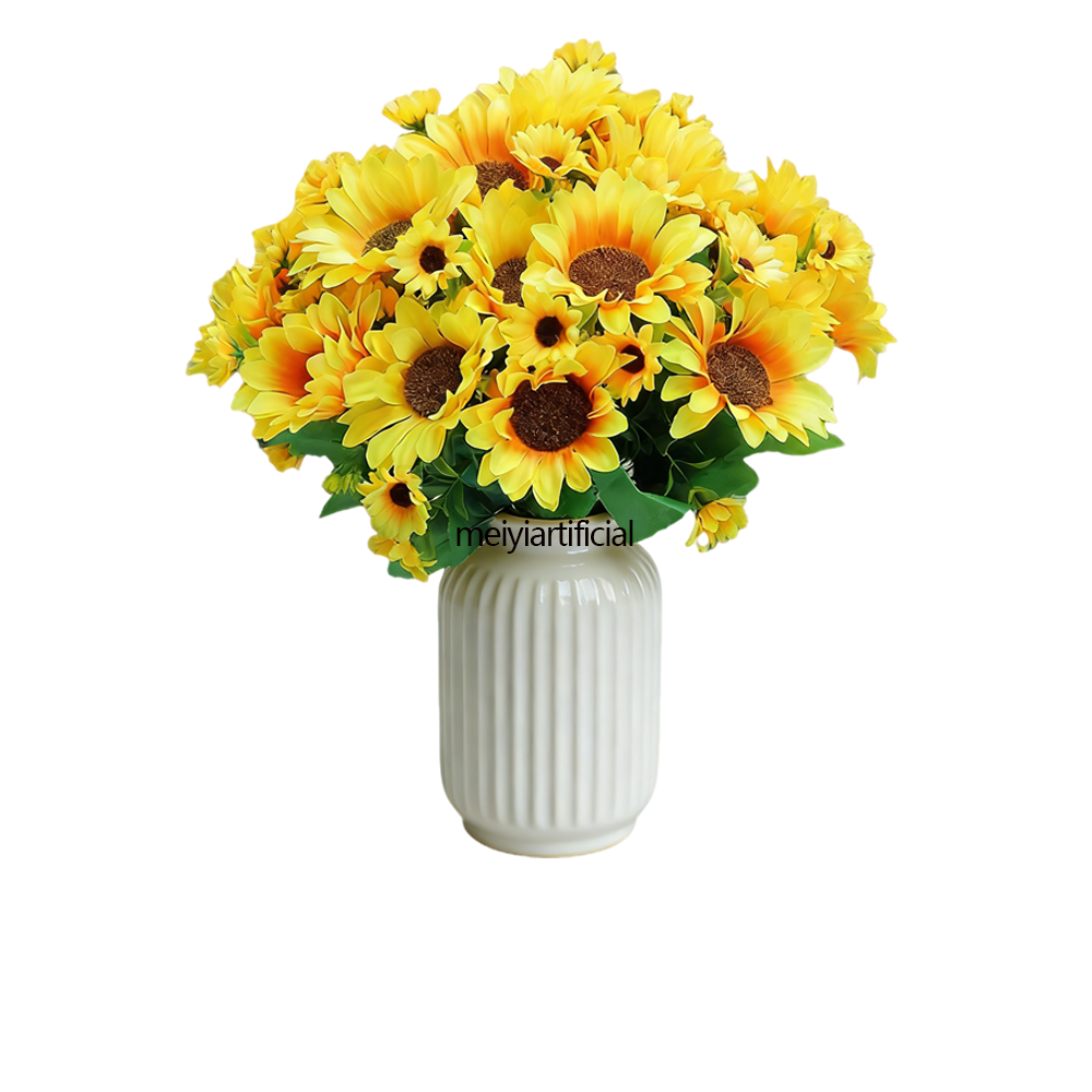 35cm / 13.78 inch artificial sunflower bouquets for diy and wedding decor 35cm / 13.78 inch artificial sunflower bouquets for diy and wedding decor