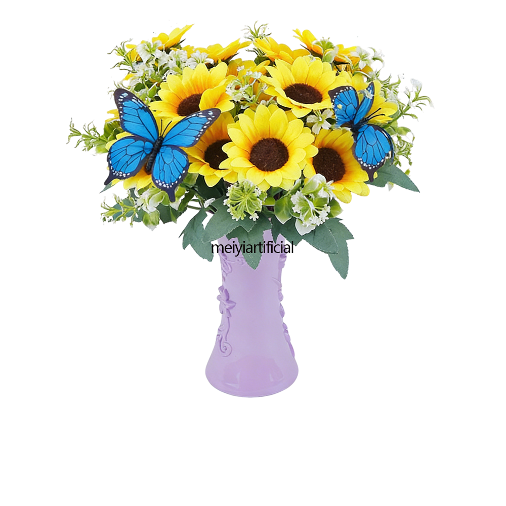 35cm / 13.78 inch artificial sunflower bouquets for diy and wedding decor 35cm / 13.78 inch artificial sunflower bouquets for diy and wedding decor