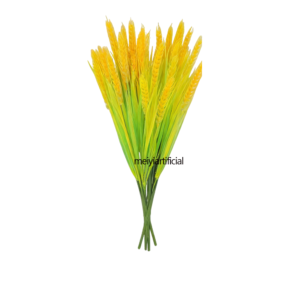 realistic wheat ear artificial bouquets with extended stems for decor