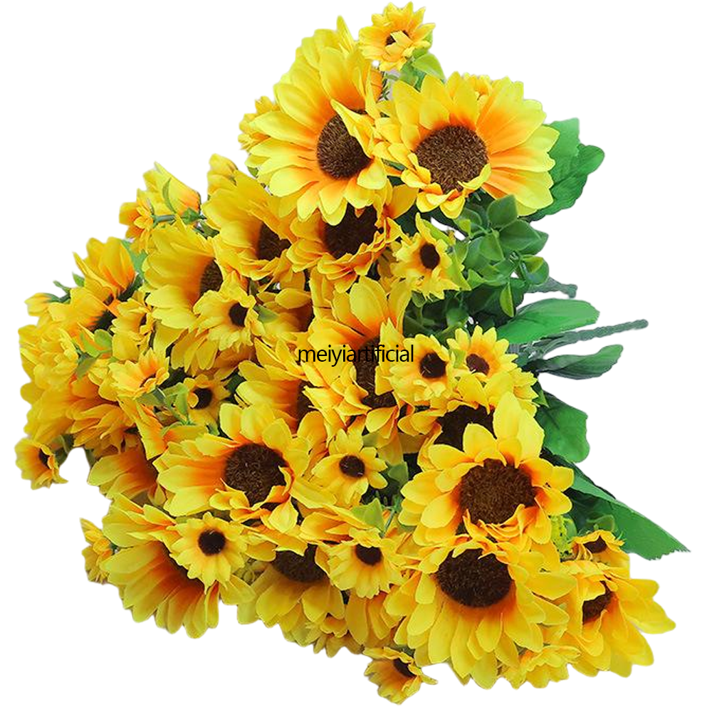 35cm / 13.78 inch artificial sunflower bouquets for diy and wedding decor 35cm / 13.78 inch artificial sunflower bouquets for diy and wedding decor