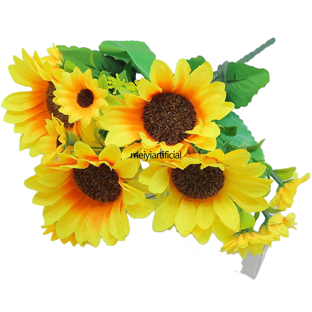35cm / 13.78 inch artificial sunflower bouquets for diy and wedding decor 35cm / 13.78 inch artificial sunflower bouquets for diy and wedding decor
