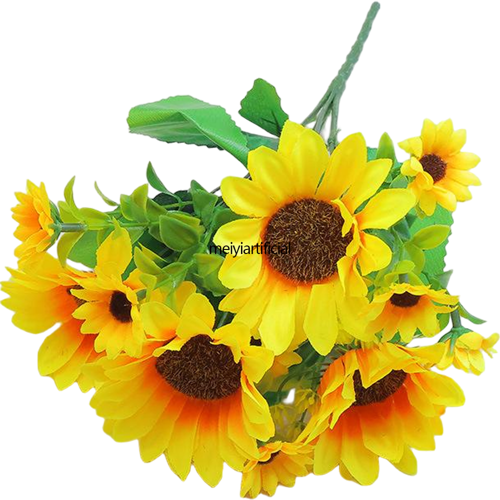 35cm / 13.78 inch artificial sunflower bouquets for diy and wedding decor 35cm / 13.78 inch artificial sunflower bouquets for diy and wedding decor