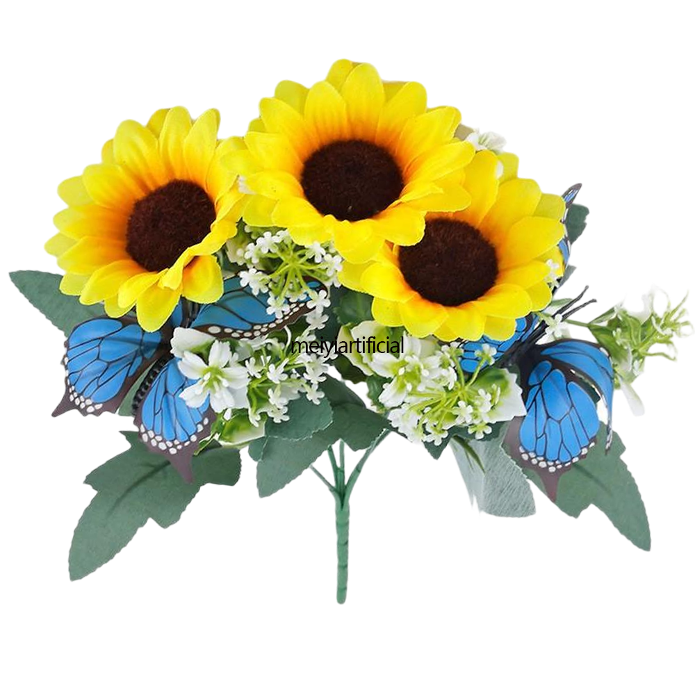 35cm / 13.78 inch artificial sunflower bouquets for diy and wedding decor 35cm / 13.78 inch artificial sunflower bouquets for diy and wedding decor