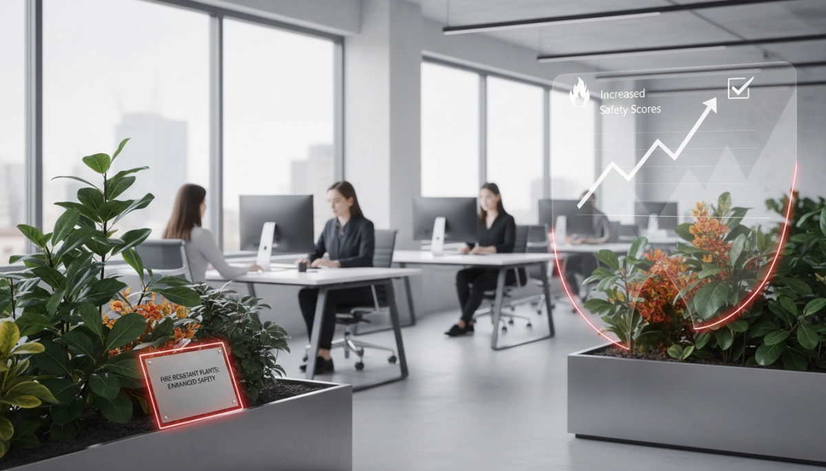 fire-resistant artificial plants safety benefits