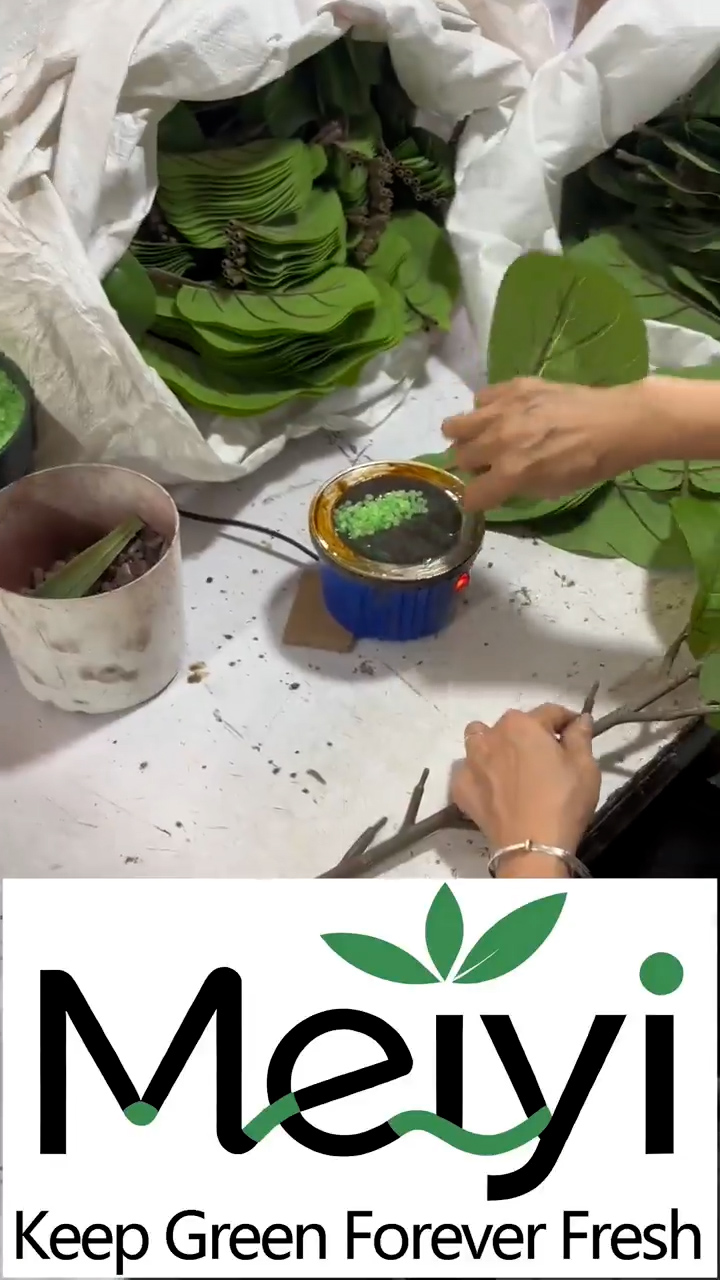 Meiyi Artificial Plant Small Branch Assembly with Eco-Friendly Glue